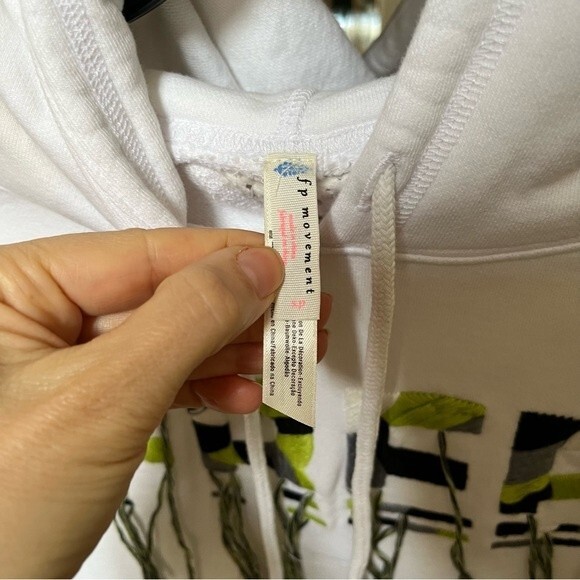 Free People Movement Freestyle Hoodie in White S - Picture 8 of 9